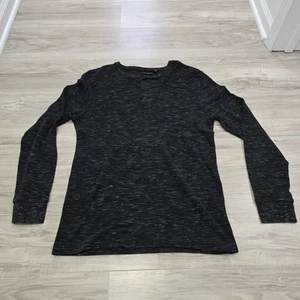 Mens Marc Anthony Long Sleeve Henley Shirt Size Large Slim Gray - Picture 1 of 9