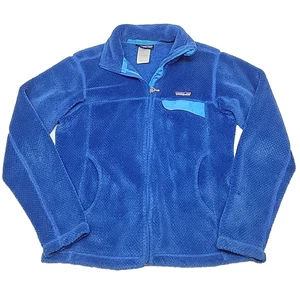 *LEER* Chaqueta polar Patagonia para mujer pequeña PolarTec azul cremallera completa manga larga - Imagen 1 de 13