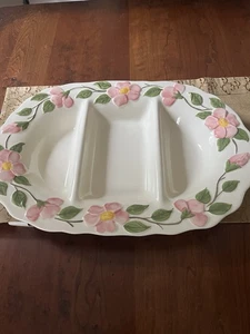   FRANCISCAN DESERT ROSE 3-fach GETEILTE PLATTE HERGESTELLT IN PORTUGAL NEU MIT ETIKETT - Bild 1 von 5