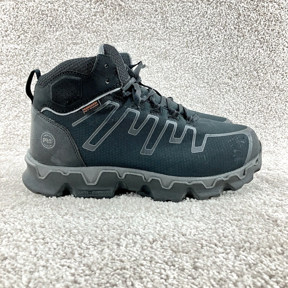 Botas de trabajo deportivas Timberland Pro Powertrain para hombre talla 10,5 puntera de aleación negra A1GHM Foto 1 de 4