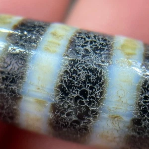 Tibetan Nepalese Himalayan Ancient agate Old Dzi Talisman eye Beads Amulet - Picture 1 of 13