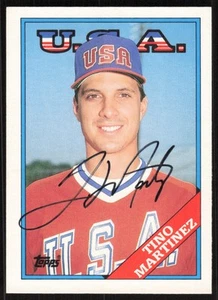 1988 Toppa Traded Tino Martinez Rookie Auto USA #66T COA Card Signed - Picture 1 of 2