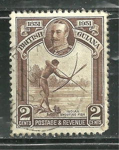 BRITISH GUIANA 206 USED INDIAN SHOOTING FISH - Imagen 1 de 1