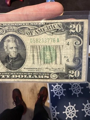 Series Of 1934 A  Washington.D.C. 20 Dollar Note - Image 1 of 4