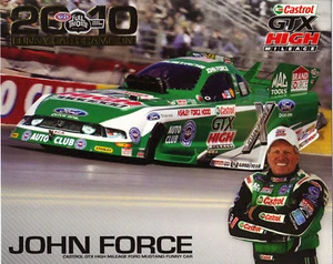 John Force Castrol GTX NHRA 2011 folleto/postal - Imagen 1 de 1