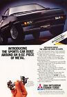 1984 Mitsubishi Starion Turbo - Metal - Classic Vintage Advertisement Ad D145