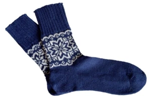 Calcetines de lana real hechos a mano, cálidos tejidos de invierno, talla 8-10 para mujer, ecológicos - Imagen 1 de 37