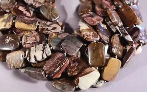 AUSTRALIAN OUTBACK JASPER 25x18MM RECTANGLE BEADS 16" STRAND - Picture 1 of 3