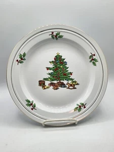 Tienshan China Azafata de Navidad Árbol de Navidad Acebo Artículos para servir platos  - Imagen 1 de 22