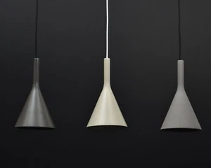Luces colgantes de techo de concreto iluminación vintage forma de cono de cemento | 3 colores - Imagen 1 de 17