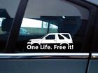 x2 One Life. Free it! stickers for Land Rover Freelander 1st gen 3-door (v2) V27