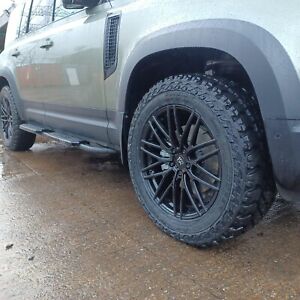 20" Black Alloy Wheels BK690 Landrover Range Rover Defender 2755520 SUV XL Tyres