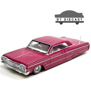 MAISTO DESIGN LOW RIDERS 1964 CHEVROLET IMPALA SS 1/24 - 1/26 DIECAST PINK 32547 - Picture 1 of 3