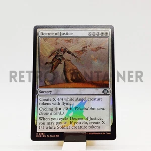 MTG Magic MH3 Modern Horizons 3 - 1x FOIL EN NM 0263 U Decree of Justice - Picture 1 of 1
