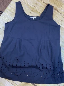Gap Maternity Tank Top Black Lined Side Zipper Women's Size Medium Black - Picture 1 of 13