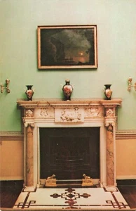 Postkarte VA Mount Vernon Virginia Marmor Mantel Bankettsaal Vasen Fliesenboden A17 - Bild 1 von 3