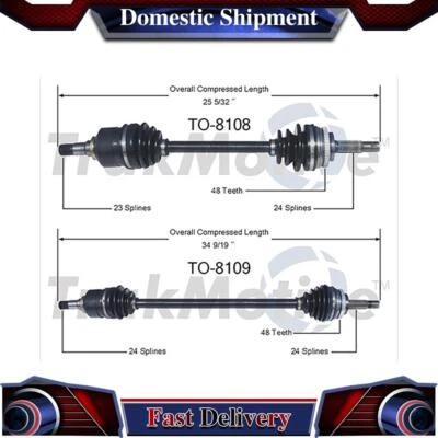 TrakMotive Front CV Axle Drive Shaft Joint For Toyota Echo 2003 2004 2005 - Image 1 of 3