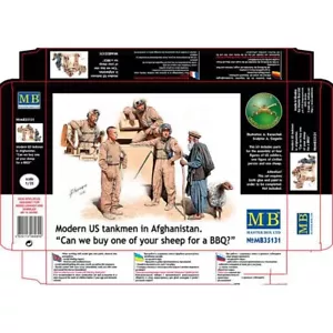 MASTER BOX 35131 Plastic Figure Kit Scale 1:35 Modern U.S tankmen in Afghanistan - Picture 1 of 16