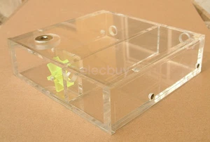 Acrylic Reservoir Single CD Rom Bay Water Tank G1/4 Thread with Flow Indicator - Picture 1 of 2