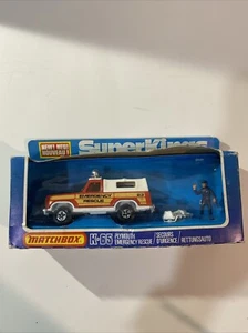 Matchbox Superkings K-65 Plymouth Emergency Rescue truck new in box - Picture 1 of 6