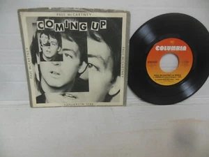 PAUL McCARTNEY mint 45 rpm COMING UP b/w COMING UP (LIVE AT GLASGOW) + LUNCH BOX - Picture 1 of 4