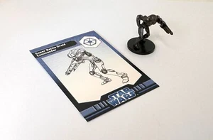 Star Wars Miniaturen Clone Wars Starter Super Battle Droid Commander 6/6 & Karte - Bild 1 von 2