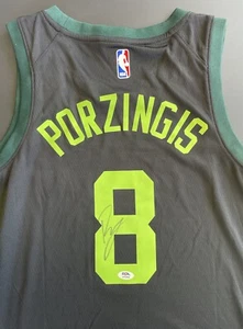 Kristaps Porzingis Signed Autographed Boston Celtics Jersey Psa/Dna Coa Pony - Picture 1 of 4