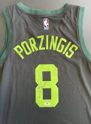 Kristaps Porzingis Signed Autographed Boston Celtics Jersey Psa/Dna Coa Pony - Image 1 of 4