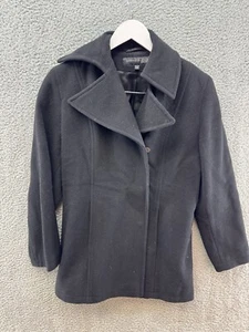 Kenneth Cole Women's Size 8 Wool Blend Coat Black EUC - Picture 1 of 8