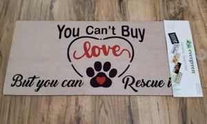 You Can't Buy Love Sassafras Switch Mat 22x10 Brand New - Picture 1 of 4