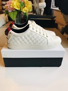Kurt Geiger London Ludo Womens Sneakers White Leather Size 7 / 40 RRP £149