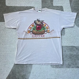 Camisa De Colección Bad Ass Coffee Co Para Hombres 2XL Kona Hawaii Años 90 Burro Surf Skate Y2k - Imagen 1 de 12