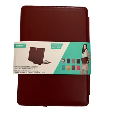 NWT Mosiso Premium Quality PU Leather Book Cover For MacBook Air/Pro 13" READ - Image 1 of 4