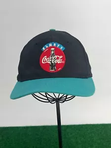 Vintage Coca Cola Always Hat Cap Snap Back Black One Size Made USA - Picture 1 of 4