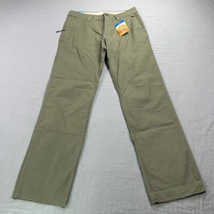 NEW Columbia ROC Pants Mens 32x32 Brown Flex Regular Fit Outdoor Chino Outdoor - Picture 1 of 15