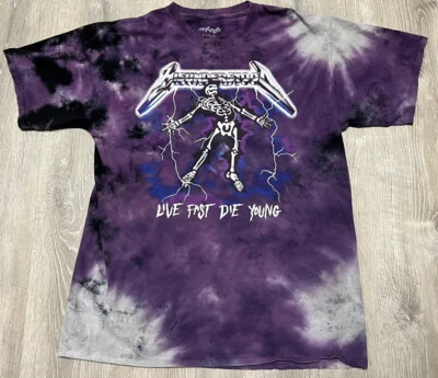 Entree Misunderstood Purple Lightning Tie Dyed T Shirt Men’s Size Large - Image 1 of 3