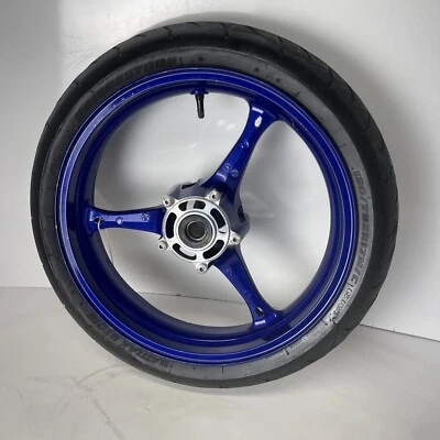 Suzuki GSX-R 600/750 2006-2007 rueda delantera con neumático OEM 2007 *dañado* Foto 1 de 4