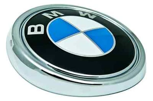 NEW BMW X5 E70 TRUNK BOOT LID TAILGATE LOGO BADGE ROUNDEL 51147157696 - Picture 1 of 4