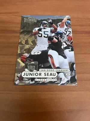 1998 SkyBox Metal Universe Card #131 Junior Seau LB San Diego Chargers NFL - Image 1 of 3