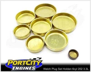 Welch Welsh Brass Core Plug Kit Set Holden 6cyl 202 3.3L Blue Black WPK-H202B - Picture 1 of 1