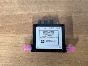 GENERAL MICROWAVE D1968B-33 ABSORPTIVE MODULATOR 2-18GHZ - Photo 1/1