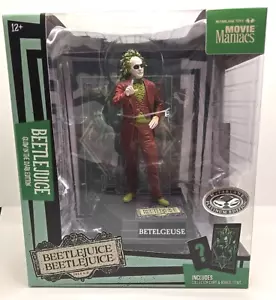 McFarlane Movie Maniacs Beetlejuice Green Shirt Purple Platinum Chase NON MINT - Picture 1 of 15