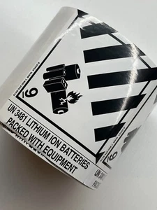 Lithium Ion Battery Shipping UN 3481 Stickers 10 lot - Bild 1 von 1