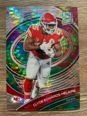 2021 Panini Spectra Clyde Edwards-Helaire Celestial Prizm SP RARE! /99  card #50 - Image 1 of 2