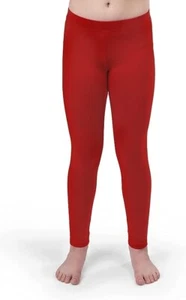 Silky Toes Girls Leggings, Red, 14 - Picture 1 of 1