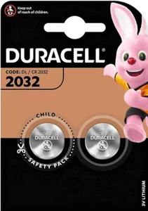 2x Pile Duracell CR2032 3V Bottone Litio DL2032 5004LC pila batteria orologio - Imagen 1 de 1