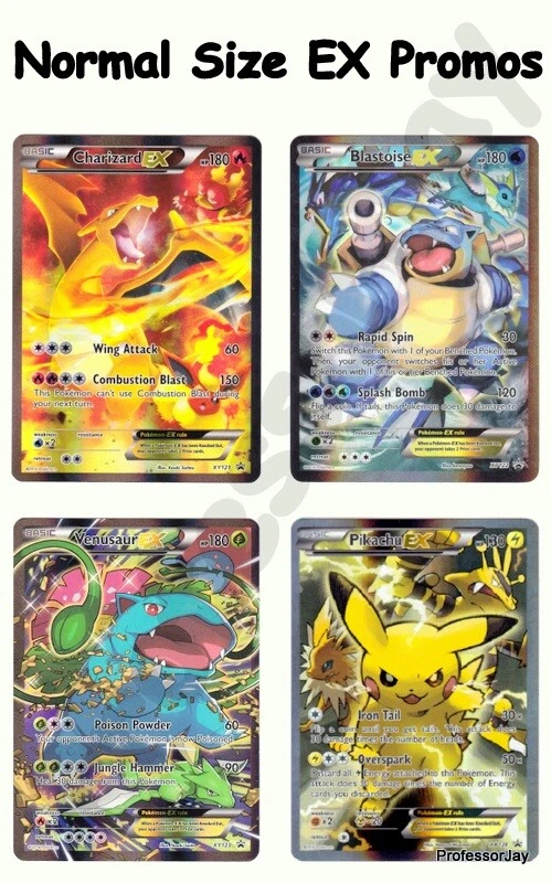 Pokémon Cards CHARIZARD XY121 BLASTIOSE XY122 VENUSAUR XY123 PIKACHU XY124 - Image 1 of 4