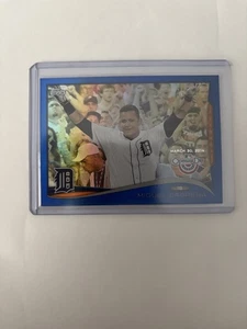 2014 Topps Opening Day Blue Foil Parallel Miguel Cabrera #100 Detroit /2014 - Picture 1 of 2