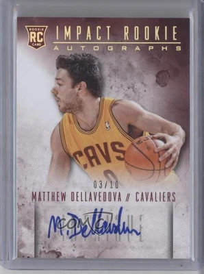 2013-14 Panini Intrigue Impact Rookie Gold /10 Matthew Dellavedova #7 Auto RC - Image 1 of 2