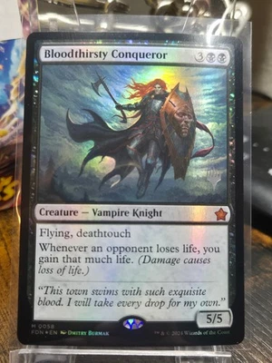 Bloodthirsty Conqueror FDN 0058 - Promo Pack: Edge of Eternities Foil - Image 1 of 2